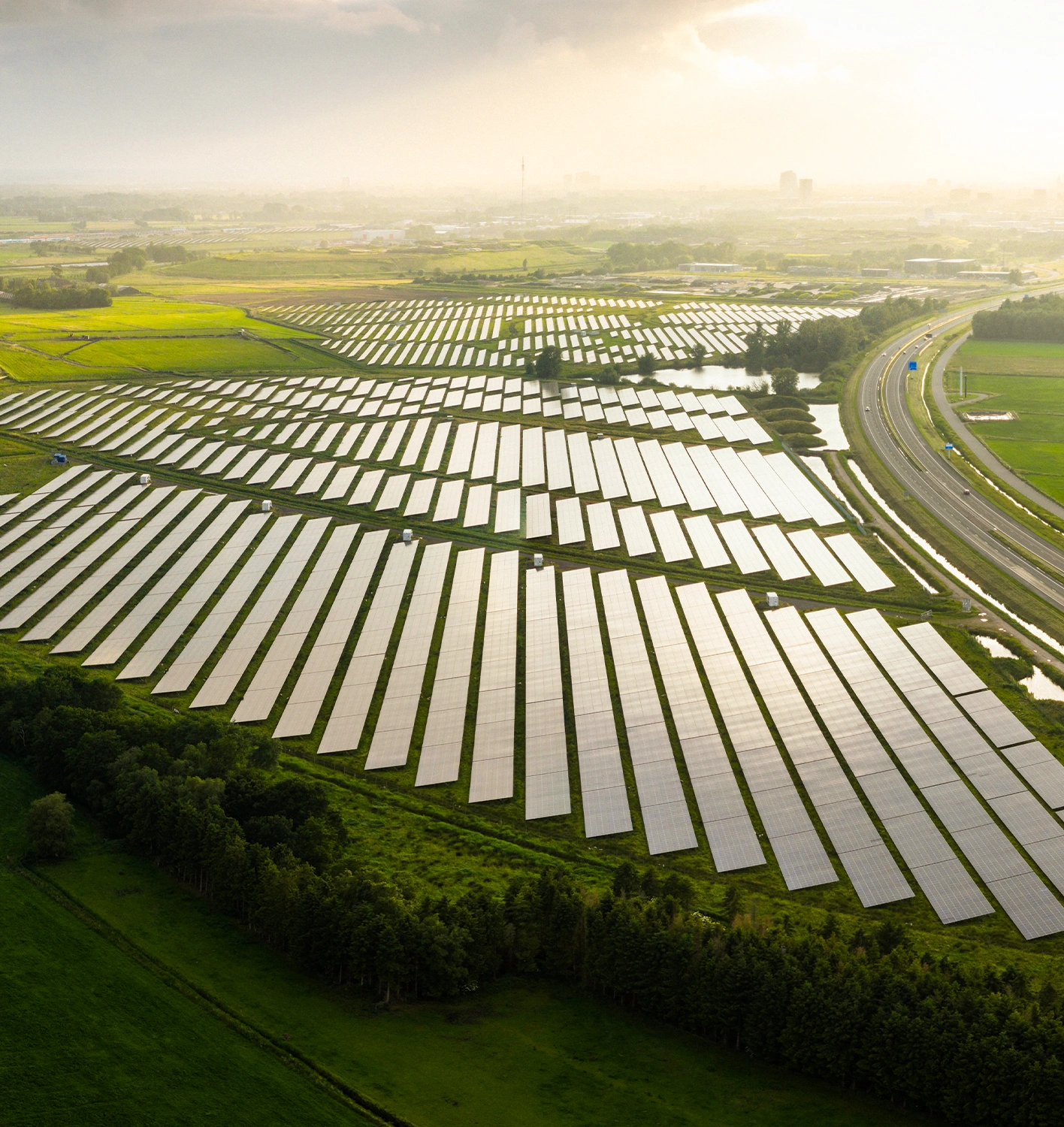 Solar panels.