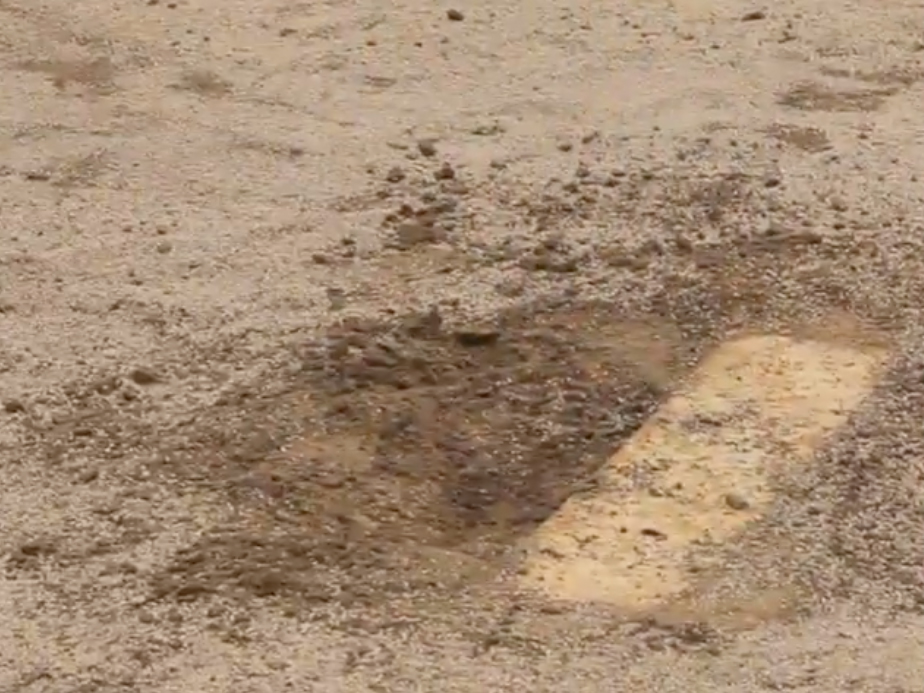 Pitchers mound.