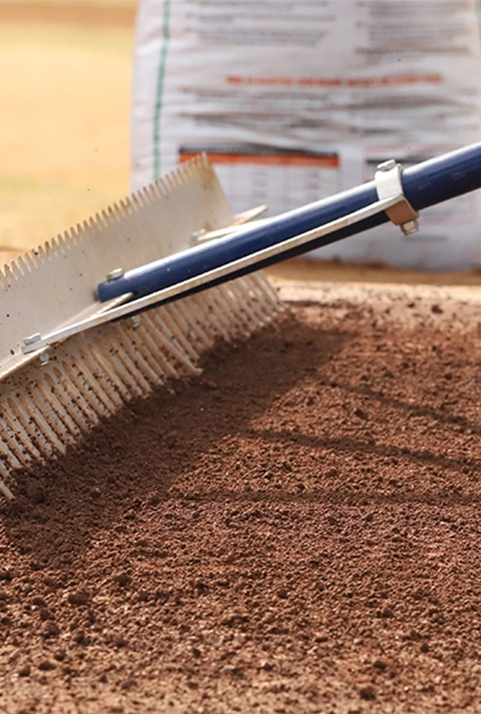 Clay used for infields.
