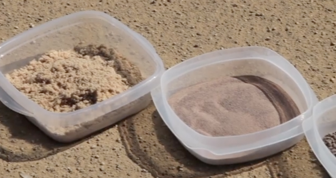 Containers of substrate.