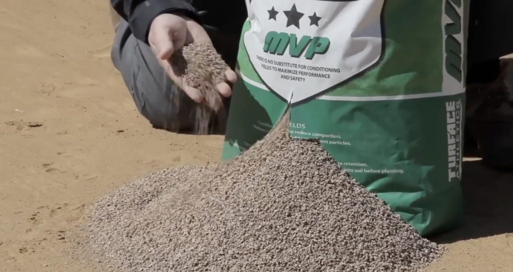 Top dressing for infield.