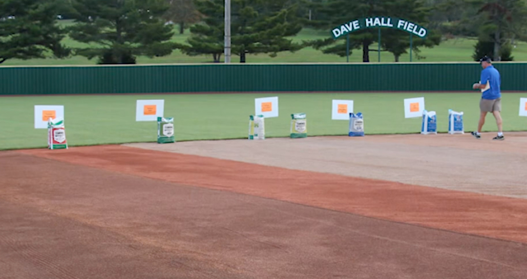 Dave Hall Field with Turface products.