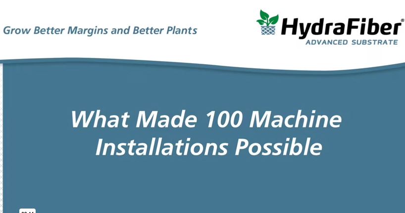 What made 100 installs possible.