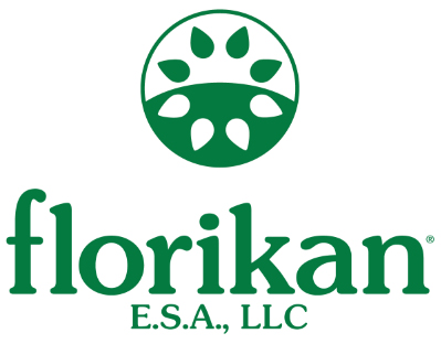 Green Florikan E.S.A., LLC logo featuring stylized leaves forming a circle above the company name in lowercase green letters.