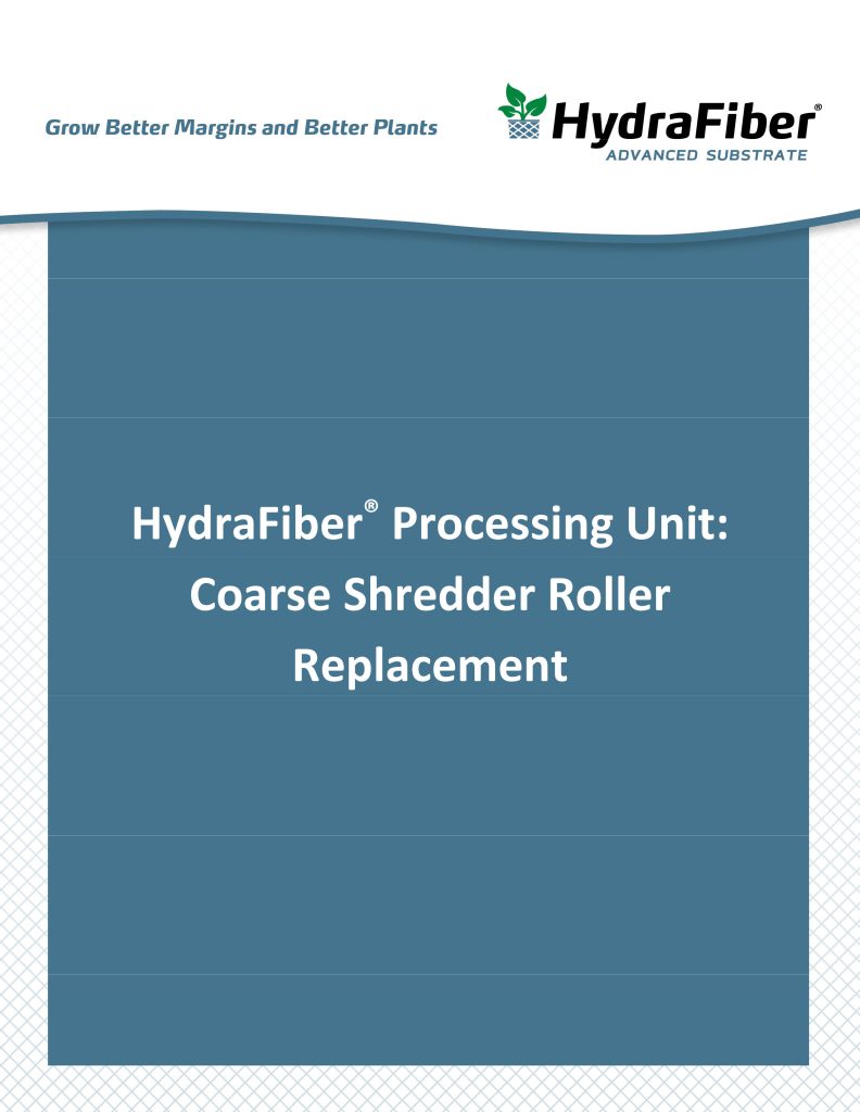 Cover page with HydraFiber logo and tagline "Grow Better Margins and Better Plants".
