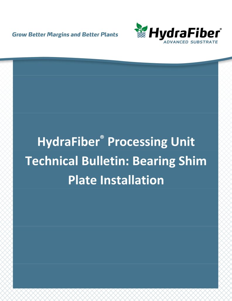 Cover page with HydraFiber logo and tagline "Grow Better Margins and Better Plants".