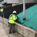 Green Armor being applied.