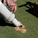 Patching hole on golf green with Profile Porous Ceramic