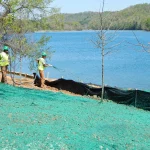Profile products applied near water.
