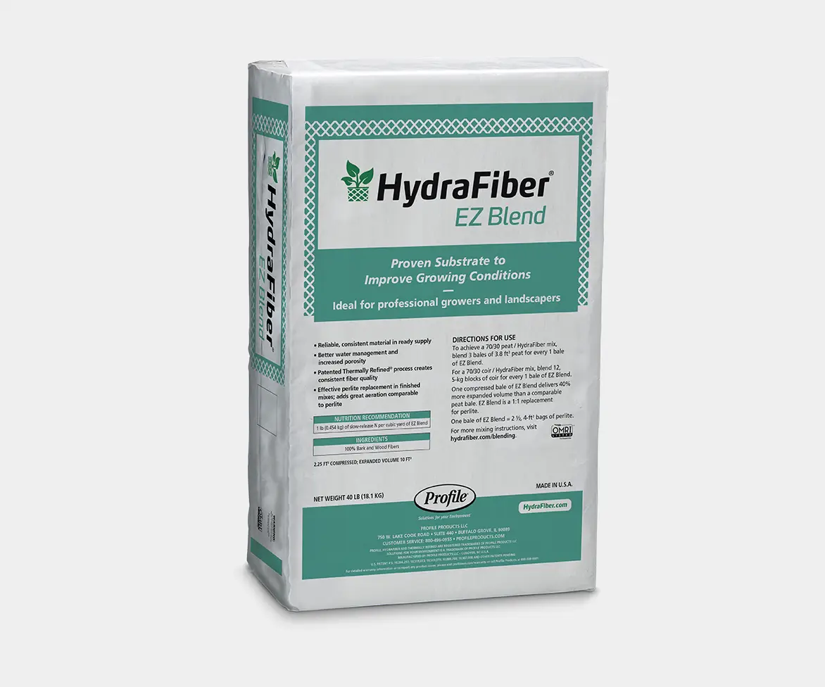 HydraFiber EZ Blend product packaging.
