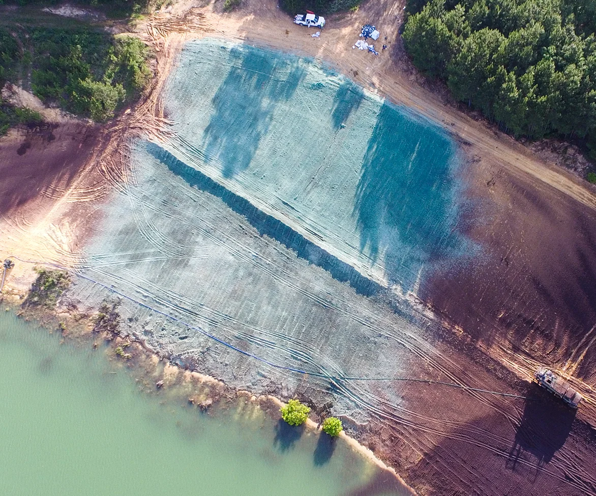 Aerial view of Proflex application