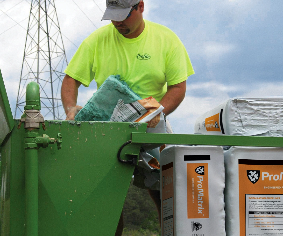 Grounds keeper using ProMatrix.