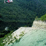Seed Aide applied on a hill side.