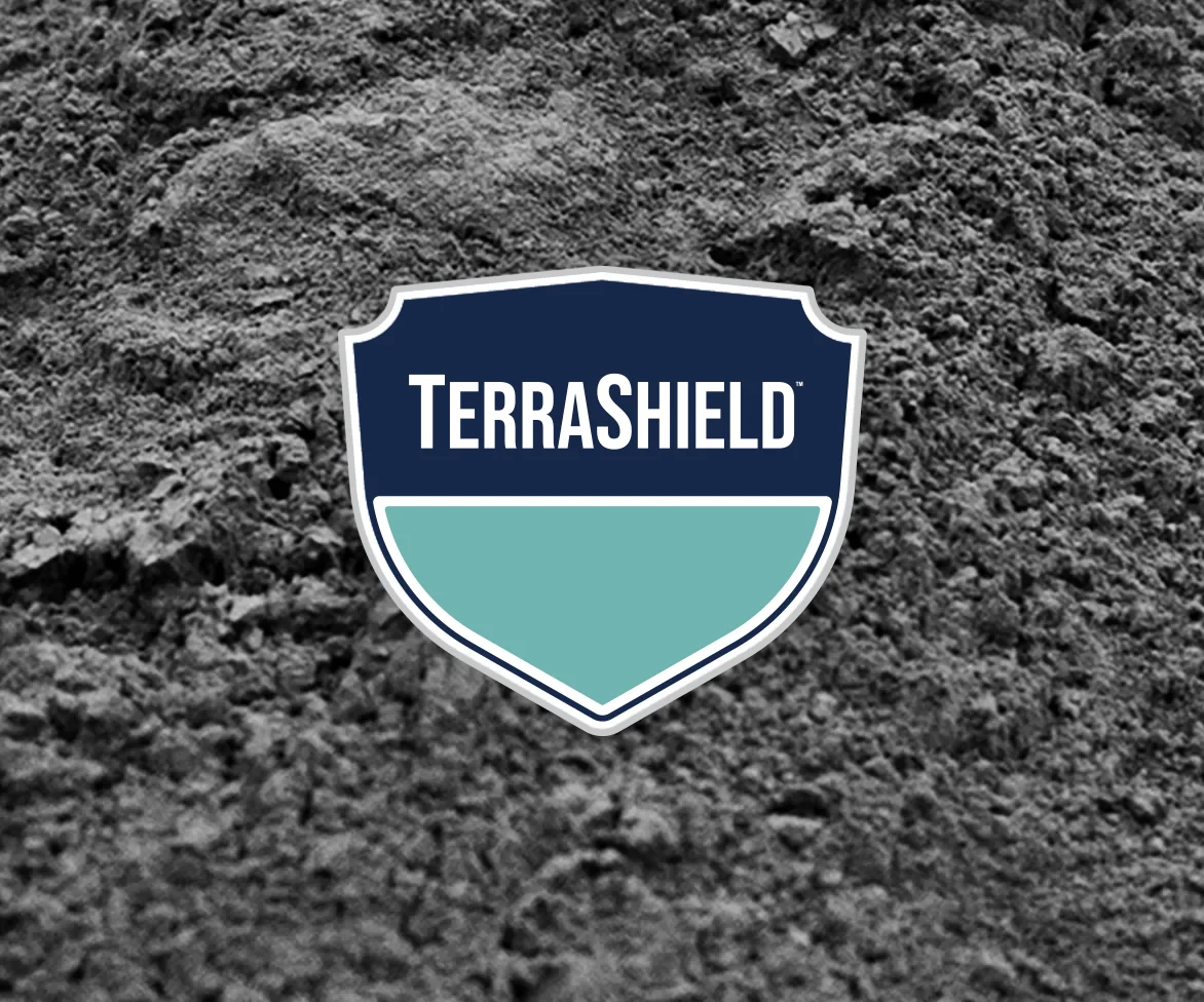 “TerraShield” logo with Profile Micronized Porous Ceramic Technology
