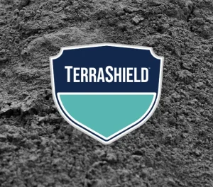 “TerraShield” logo with Profile Micronized Porous Ceramic Technology