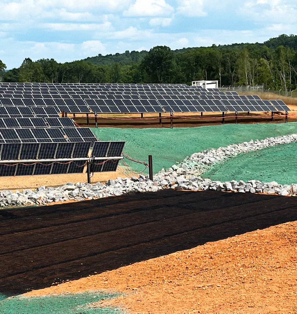 Solar site wth green product application